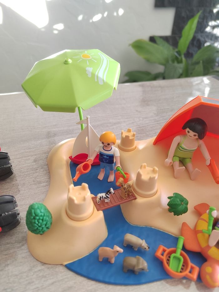 Île playmobil à la plage avec buggy en très bon état - photo numéro 3