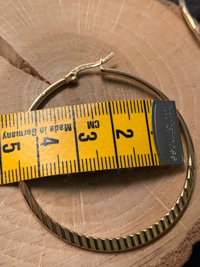 Boucles d'oreilles acier - photo numéro 3