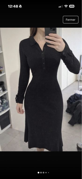 Robe Mango Collection noire Robe élégante de la ligne Mango Collection, coloris noir. taille S. S / 36 / 8 • Très bon état • Mango