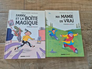 Lot de 2 livres roman dessiné Fanny et la boîte magique, ma mamie en vrai
