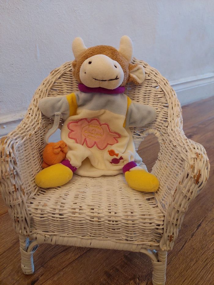 #P6 - Doudou marionnette vache Doudou et Compagnie