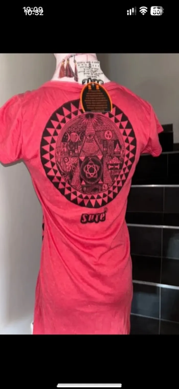 Robe artisanale originale œil au milieu t 36 - photo numéro 6