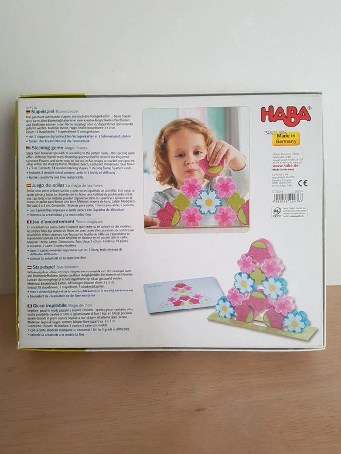 Haba jeu d'encastrement en bois fleurs magiques - photo numéro 3