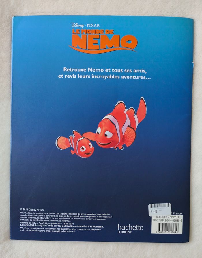 livre de coloriages et d'activités
" Le Monde de Nemo " Disney - photo numéro 2