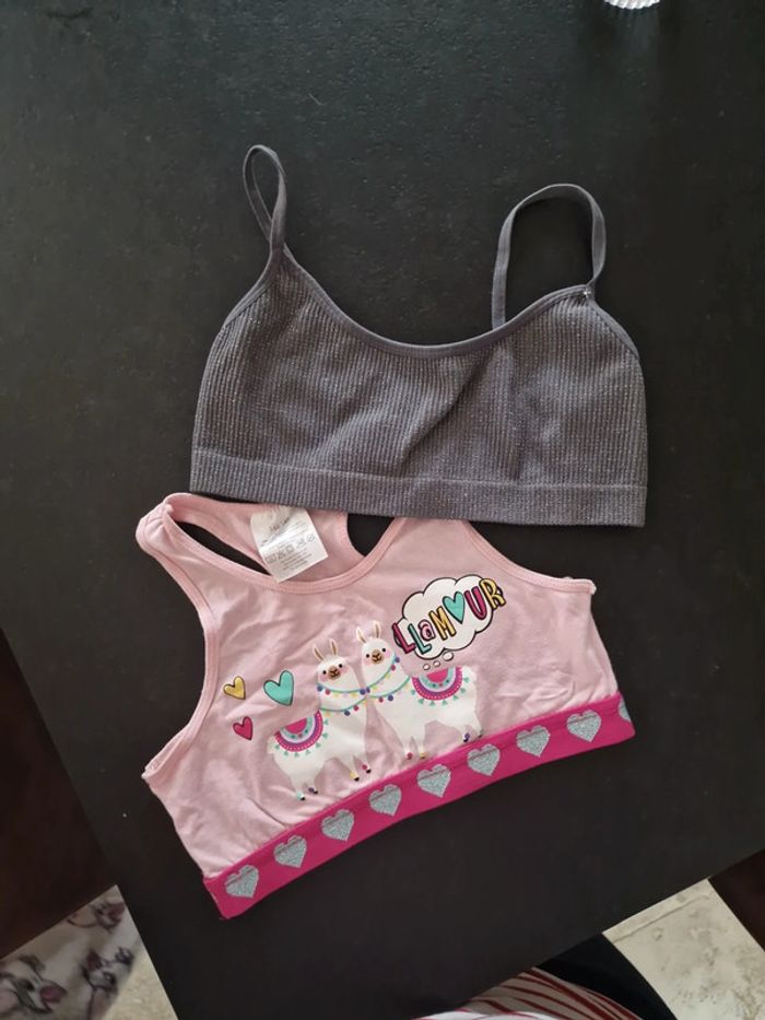 Lot de 2 brassières fille