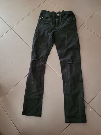 Jean kiabi skinny découpes genoux taille réglable 12 ans