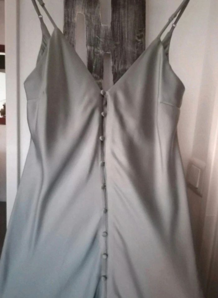 Robe longue - nuisette retro satin Etam taille M - photo numéro 3