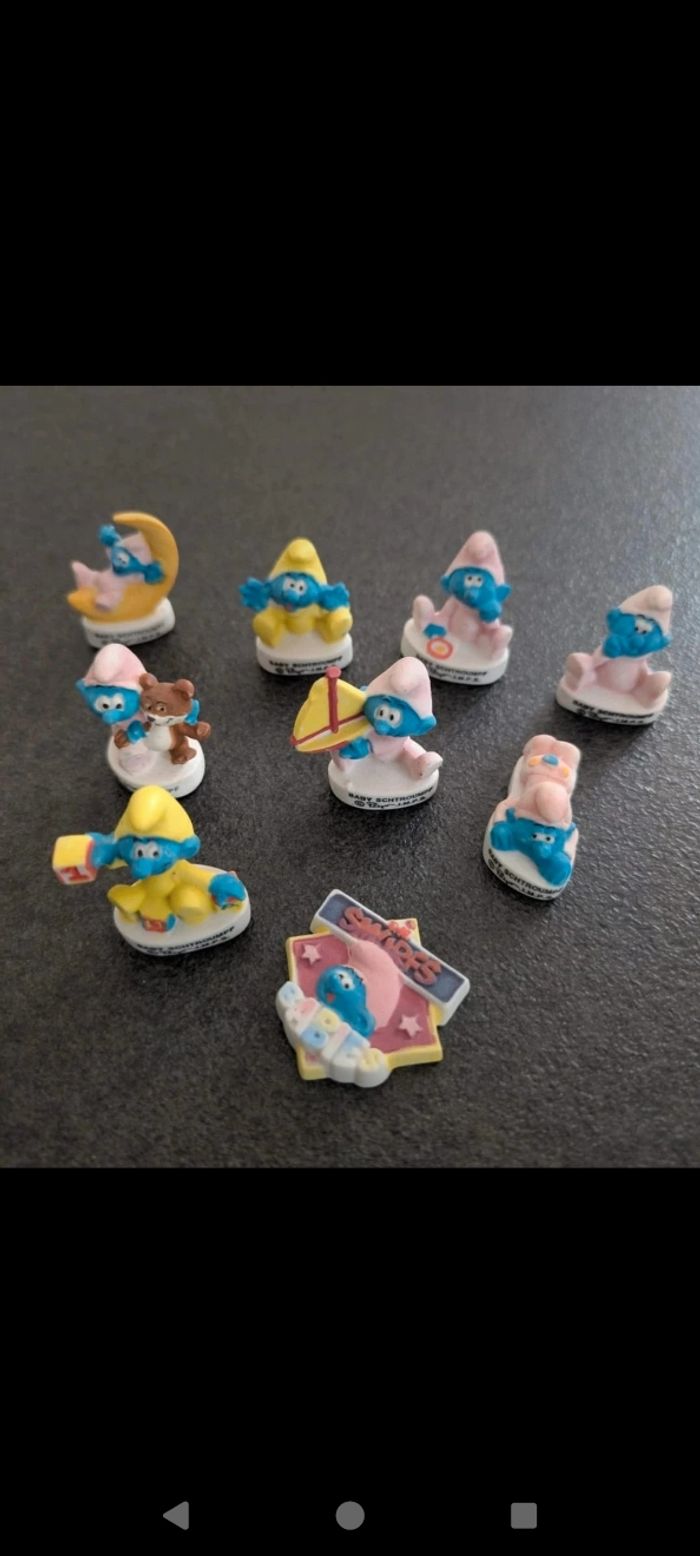 Lot de 9 fèves Schtroumpfs