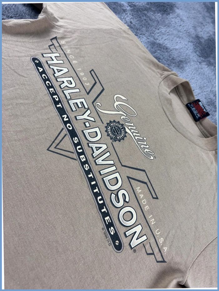 T-shirt Harley Davidson Beige – Taille S - photo numéro 8