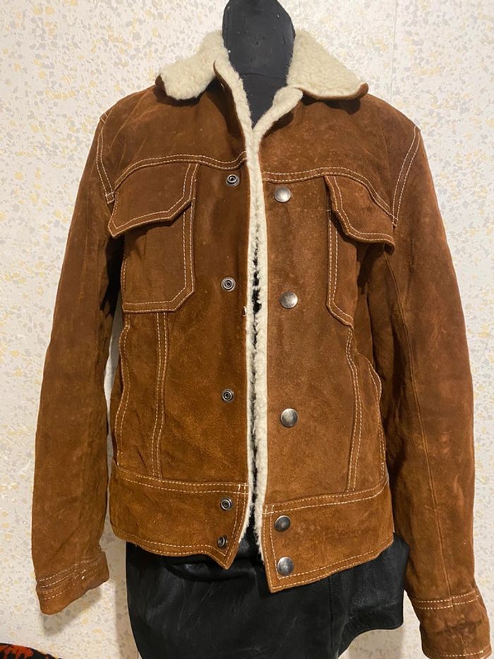 Veste Sandro daim sherpa xs homme