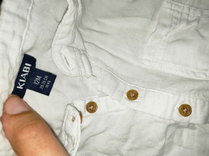Chemise blanche fine 12 mois - photo numéro 3