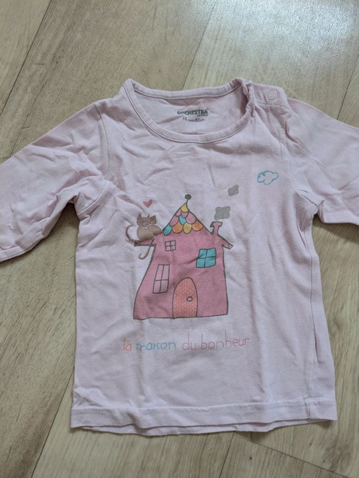 Lot 7 tee-shirt manches longues 18 Mois - photo numéro 8