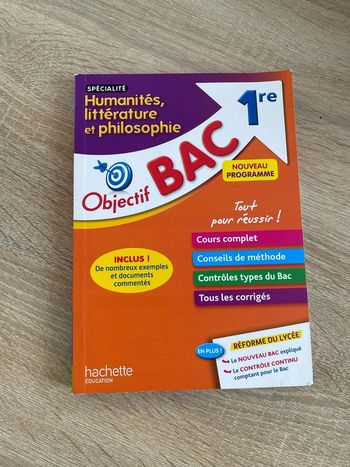 specilité humanités littérature et philosophie objectif bac 1re nouveau programme
