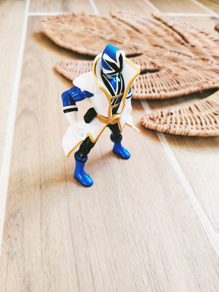 🙅 Power rangers Super Samurai figurine du ranger bleu Bandai - photo numéro 4