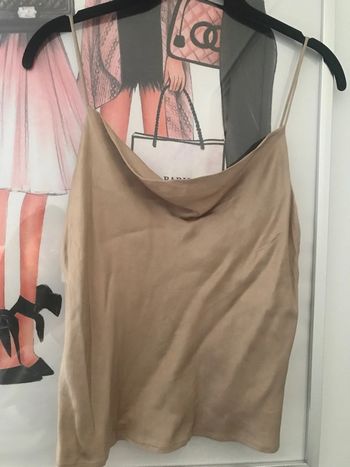 Top satiné col benitier Zara S