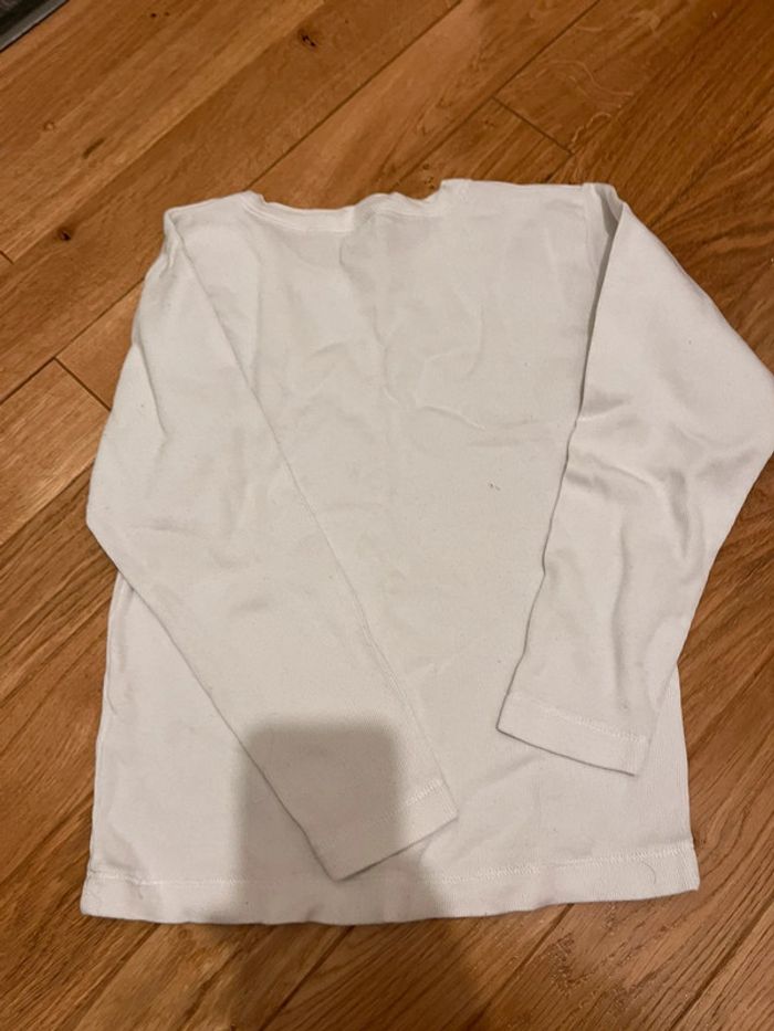 T-shirt blanc manches longues - photo numéro 3