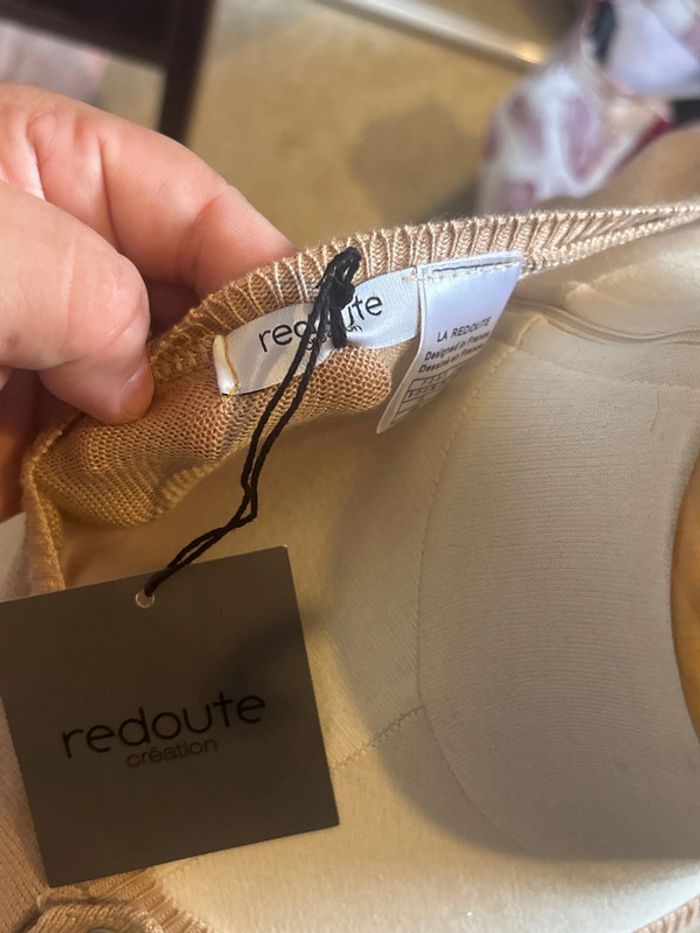 Pull fin taille 46/48 marque redoute création neuf avec étiquette - photo numéro 4
