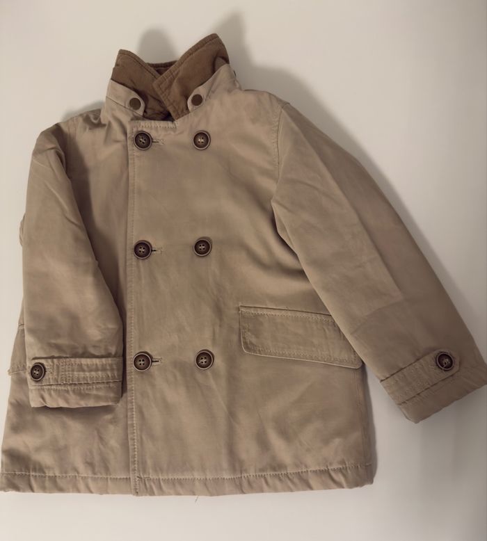 Zara Baby – Manteau Beige – 3/4 ans (104 cm) – Doublé chaud