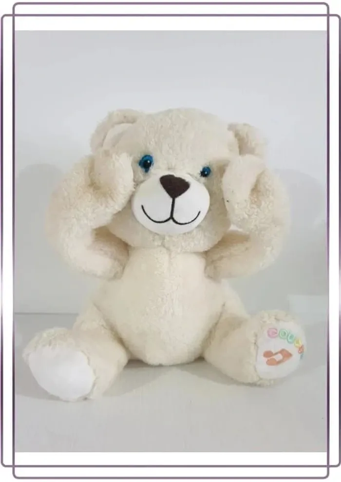 Peluche ourson Gispy, bon état mais quelques tâches à nettoyer 25cm