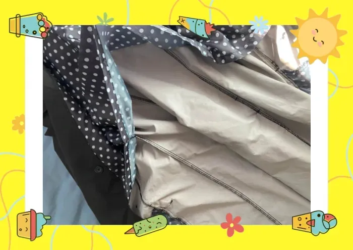 Trench 3 suisses 38 40 noir motif petits pois - photo numéro 5