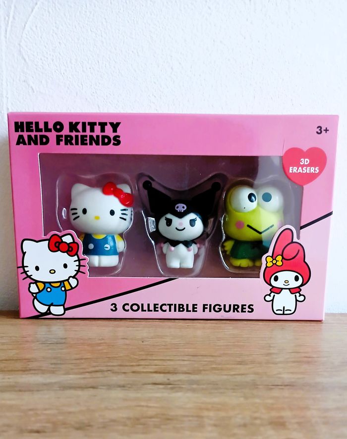 Figurines Hello Kitty 3D Erasers 3-Pack