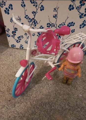 Vélo barbie et petite fille 🥰