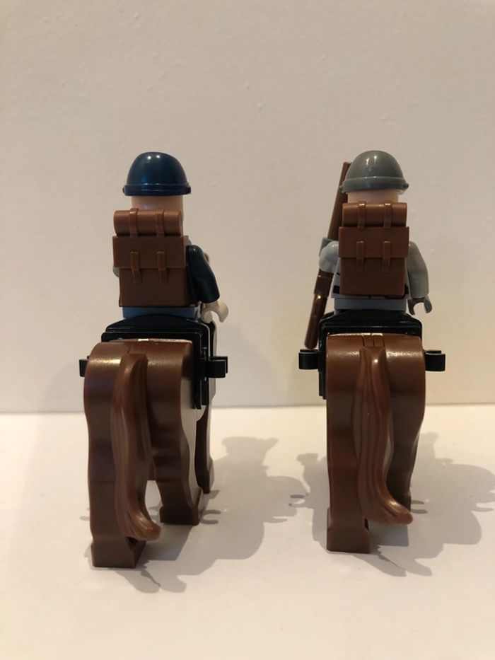 Figurine type lego 2 soldats de la guerre d’indépendance US Soldats - photo numéro 3