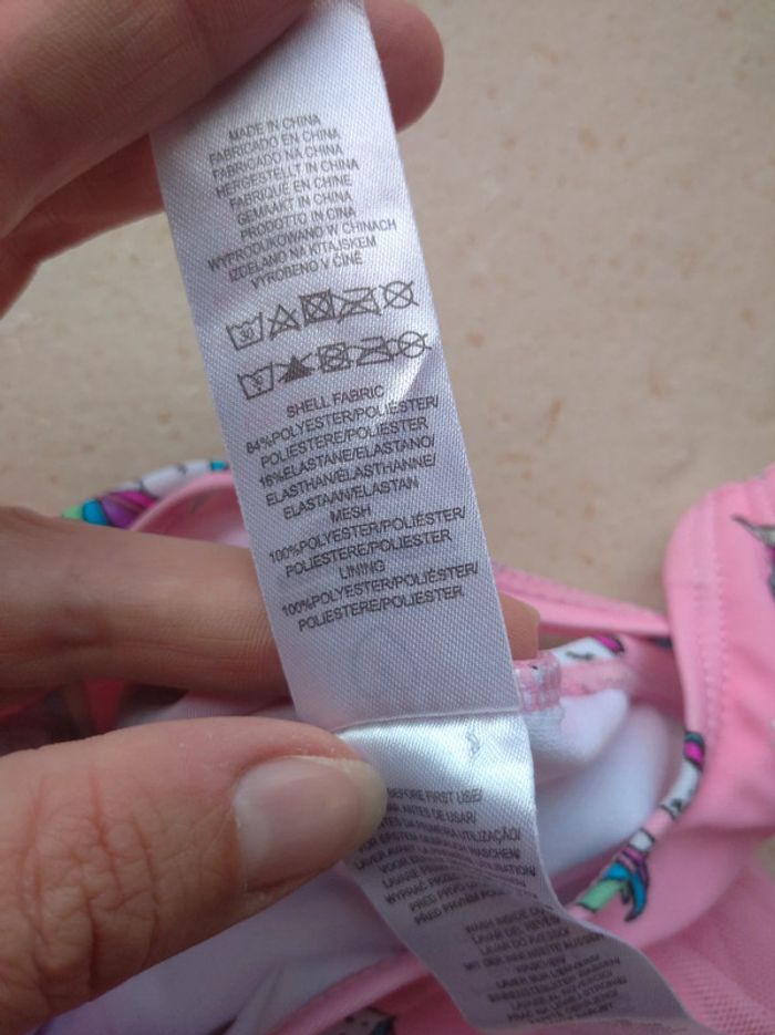 Maillot de bain 1 pièce Fille 12/18 mois Licorne étoiles Tutu Primark Care - photo numéro 3