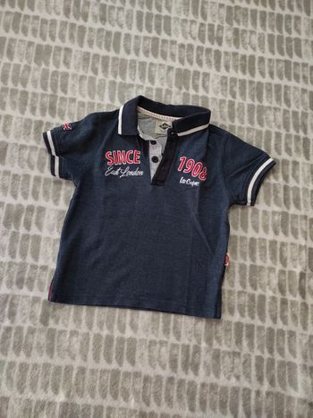 Polo tee-shirt manches courtes marine Lee Cooper taille 4 ans