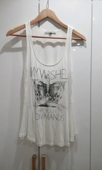 Top débardeur blanc T.S