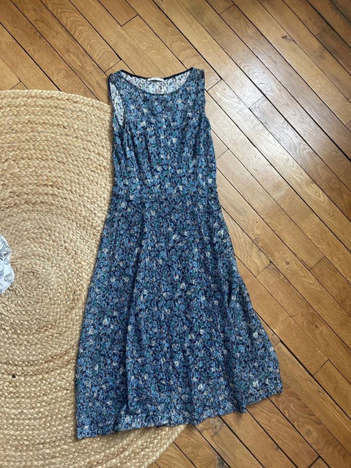 Robe longue bleue