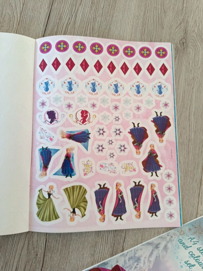 Lot 3 cahiers activités jeux coloriages princesse noël reine des neiges - photo numéro 10