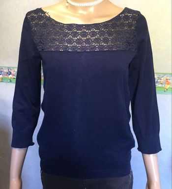 Blouse Grain De Malice Femme Manche 3/4 Taille S 36 Bleu Marine Grain de Malice