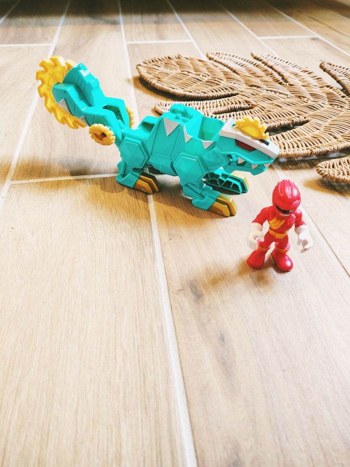🙅 Power rangers Wild force/Force animal Dimetrozord Dinosaure et figurine ranger rouge - photo numéro 2