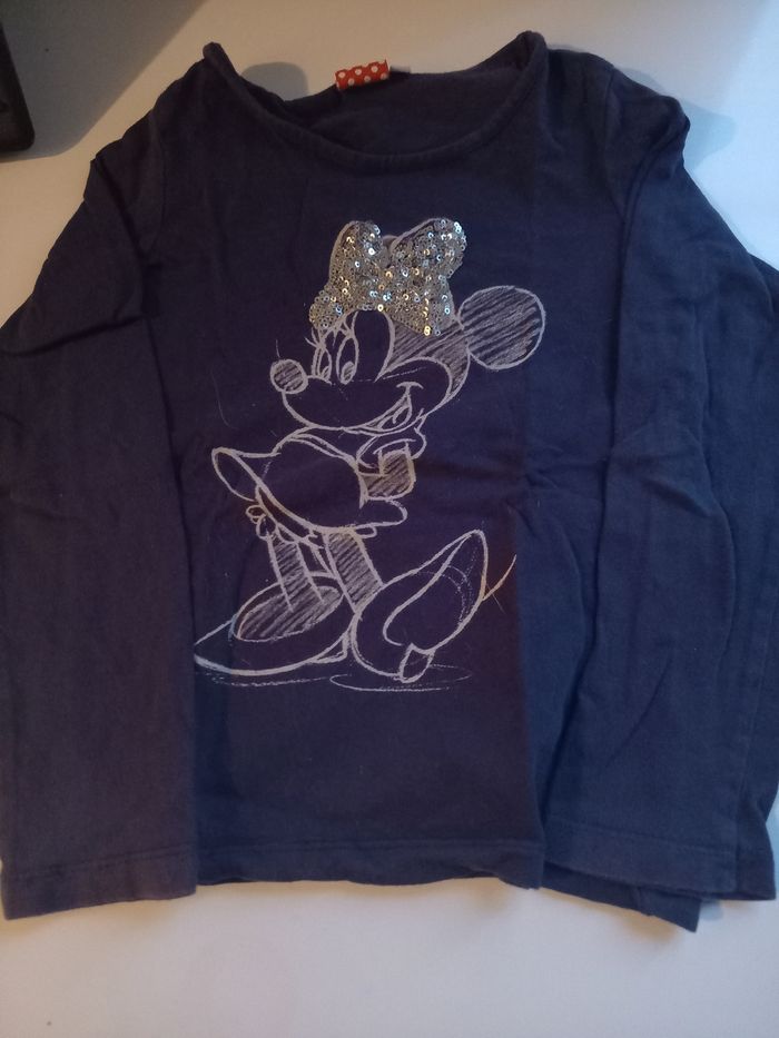 Haut disney manches longues minnie mouse taille 8 ans - photo numéro 2