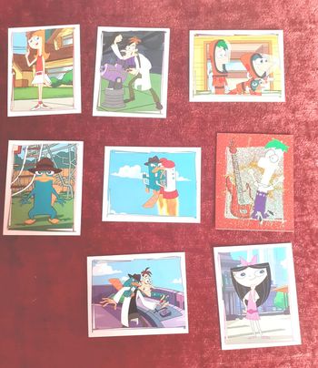 lot d'images stickers phineas & ferb