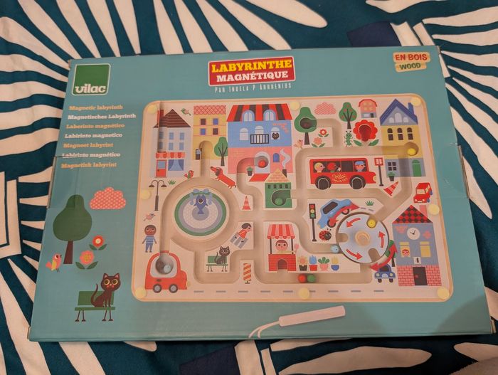 Labyrinthe magnétique bois - photo numéro 2