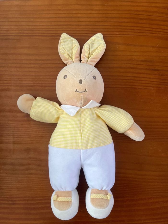Takinou lapin peluche, doudou vintage