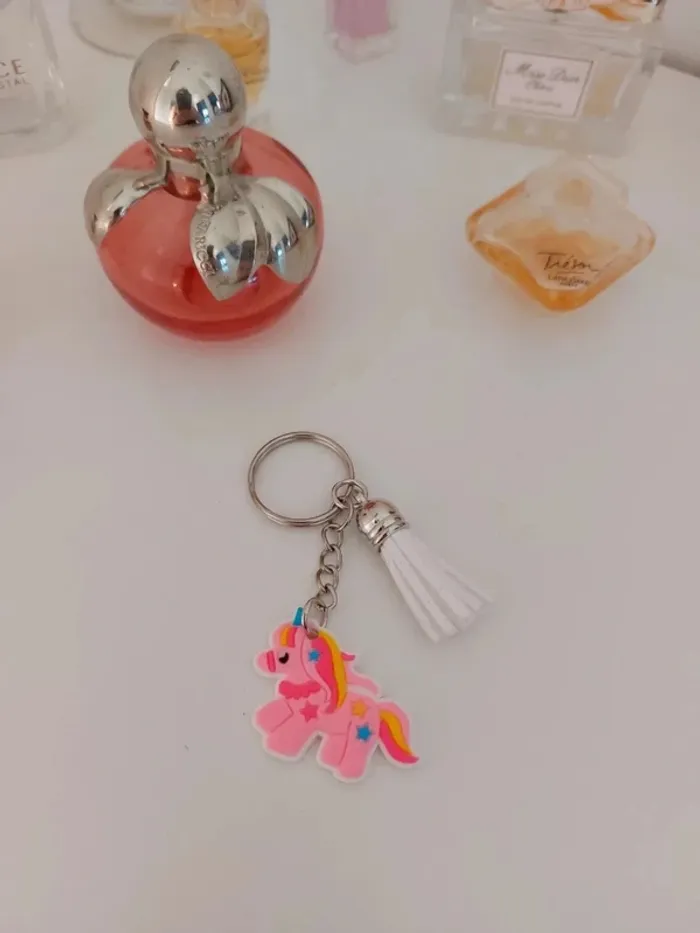 Porte clé tête de licorne