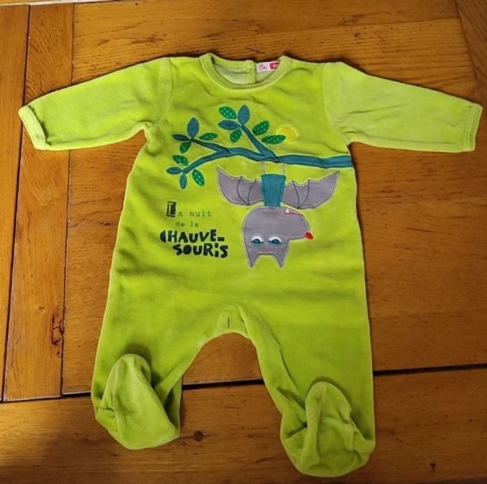 Pyjama velours DPAM 3 mois