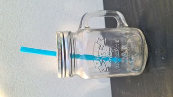 Mason Jar avec paille