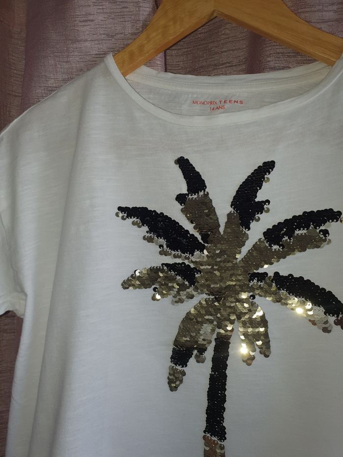 tee shirt fille monoprix - photo numéro 2