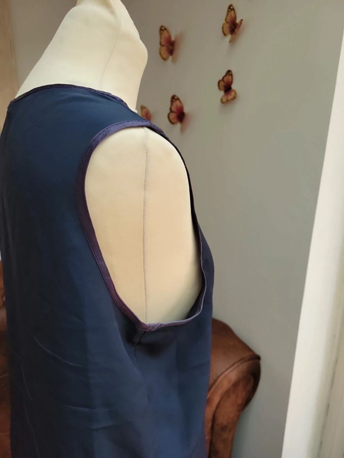 T shirt fluide bleu marine taille 46 - photo numéro 5