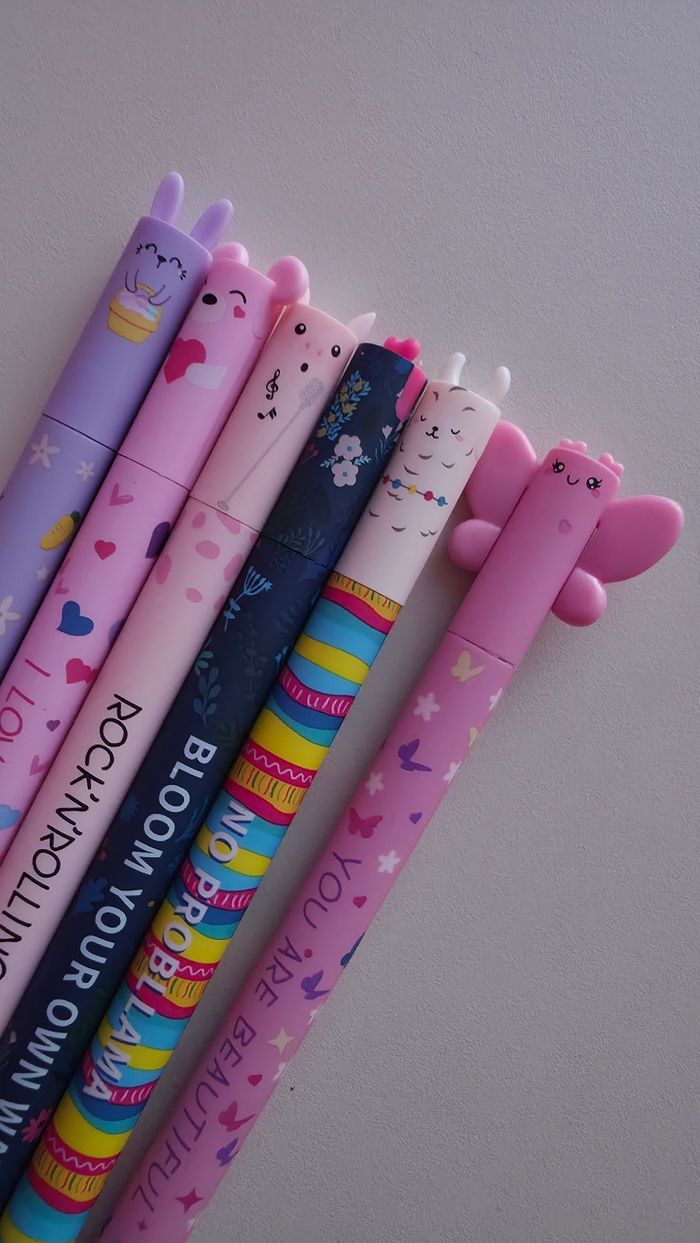 Lot de 6 stylos animaux kawaii - photo numéro 2