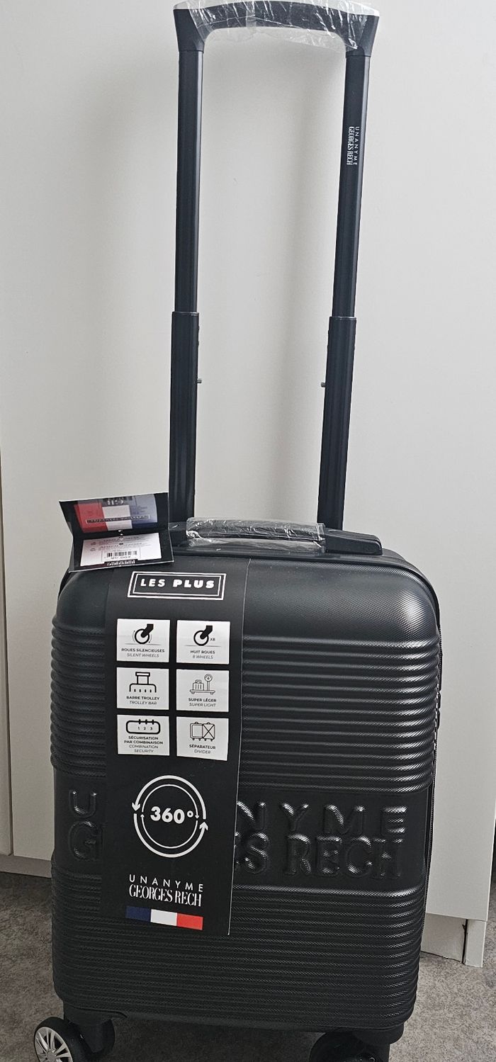Valise cabine noire rigide neuve 8 roues 360° – Georges Rech - photo numéro 5