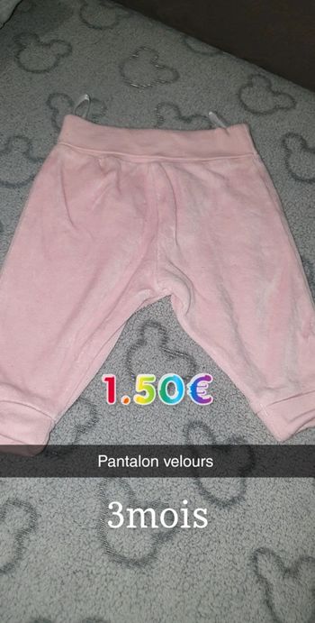 Pantalon fille 3 mois