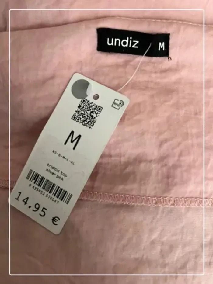 Blouse débardeur fluide rose poudré Undiz - photo numéro 4