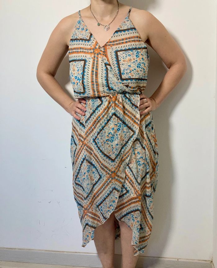 Robe longue beige taille 40