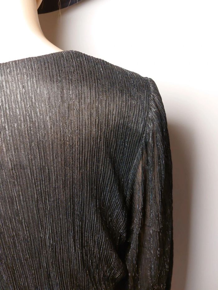 T.44 Robe Neuve soirée etiquette 59,95 eur noire et argentée - photo numéro 10