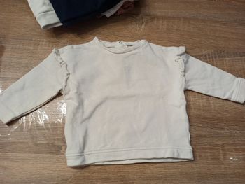 Sweat blanc 12 mois